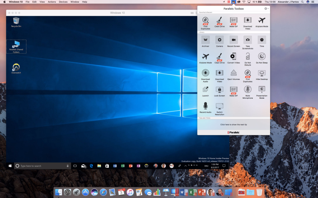 what is the latest editio of parallels for windows