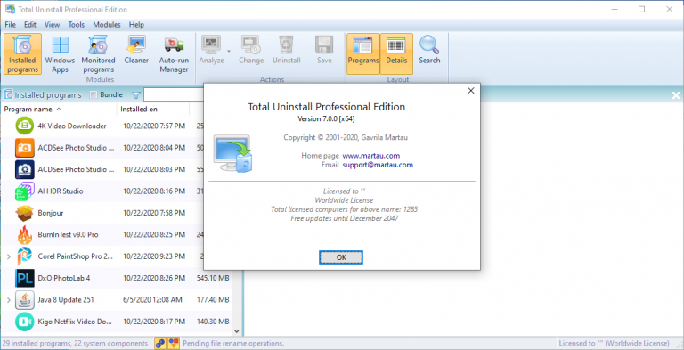 Total Uninstall Professional 7.4.0 for apple instal