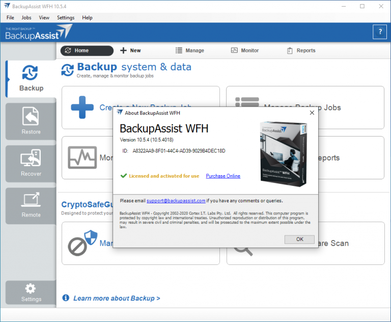 downloading BackupAssist Classic 12.0.3r1