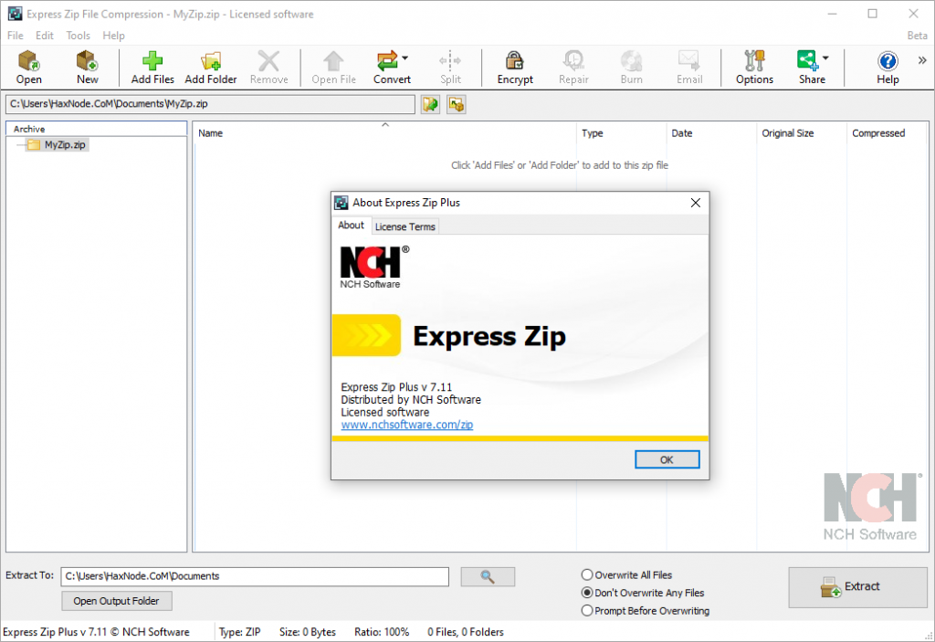 instal the last version for ios NCH Express Zip Plus 10.23