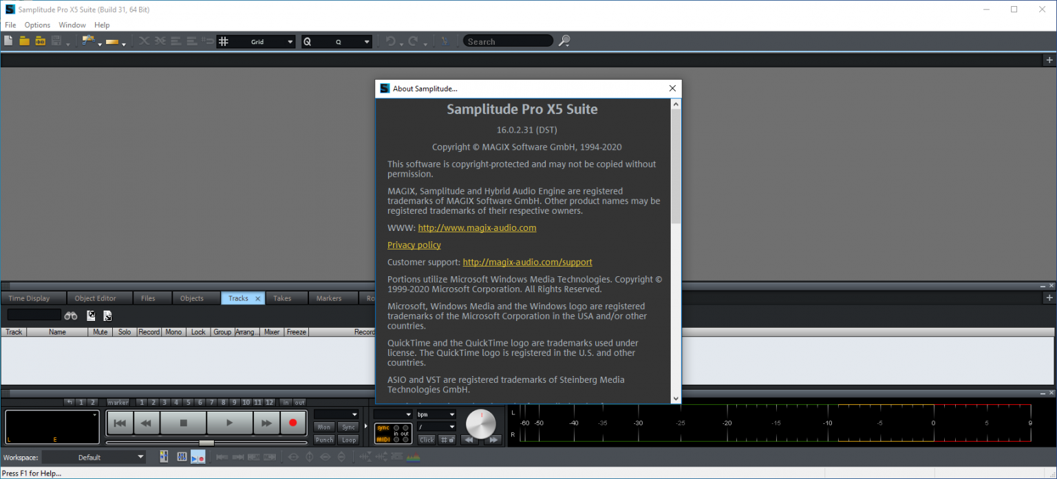 instaling MAGIX Samplitude Pro X8 Suite 19.0.1.23115