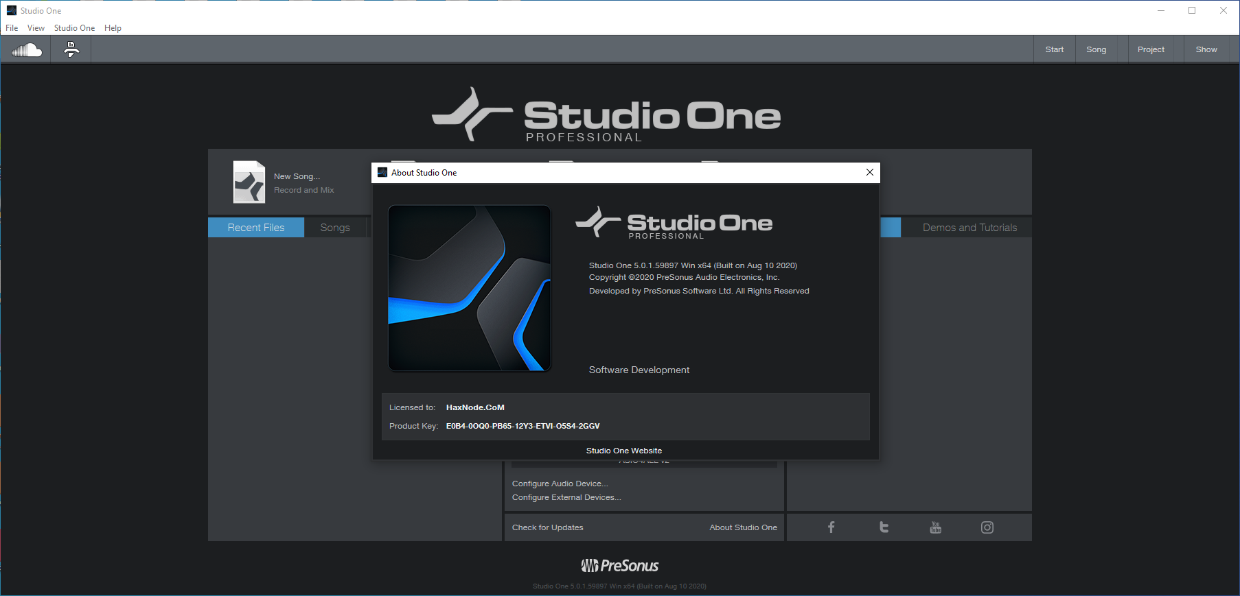 PreSonus Studio One 6 Professional 6.2.1 instal the last version for ios