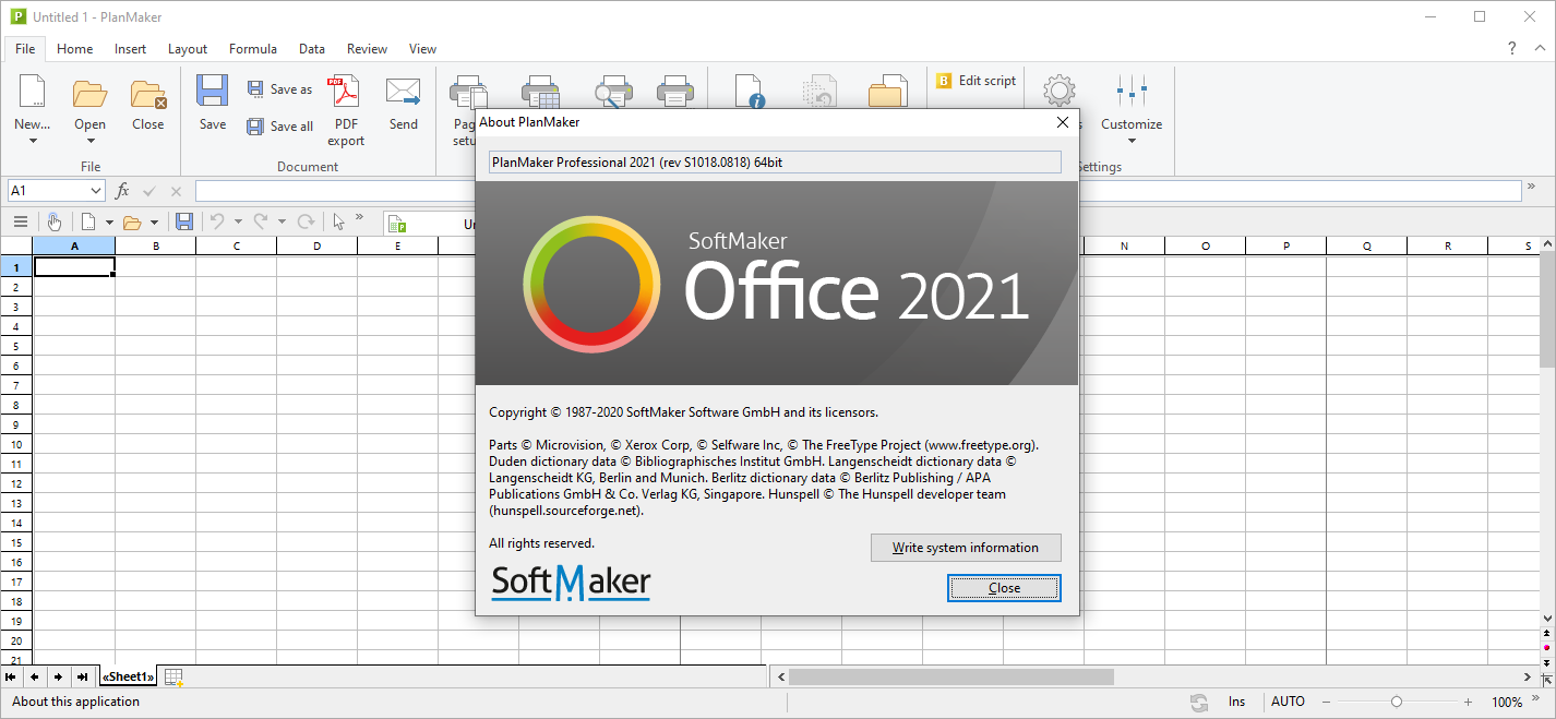 free instals SoftMaker Office Professional 2024 rev.1202.0723