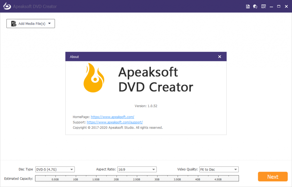 instal Apeaksoft DVD Creator 1.0.82 free