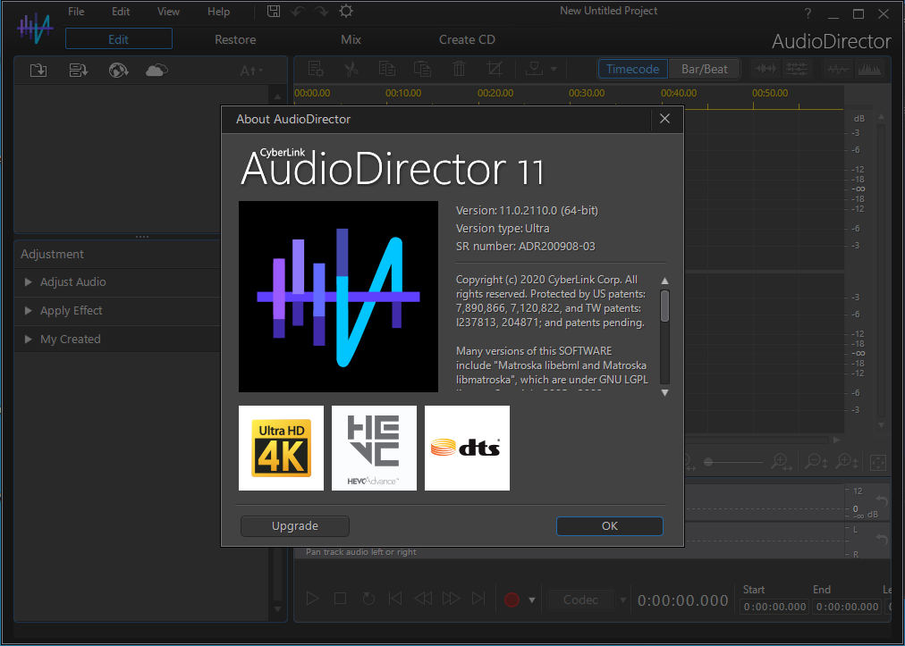 CyberLink AudioDirector Ultra 2024 v14.0.3325.0 download the last version for mac