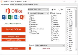 Office 2013-2021 C2R Install v7.6.2 instal the new for ios