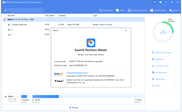 EASEUS Partition Master 17.8.0.20230612 instal