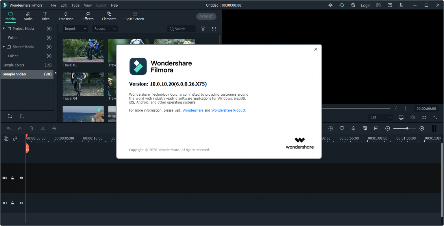 free Wondershare Filmora X v12.5.6.3504