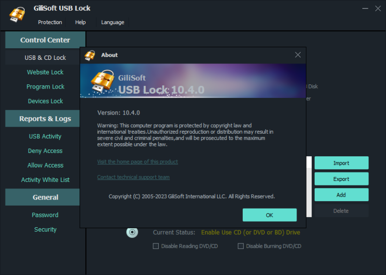 GiliSoft USB Lock 10.5 for windows instal