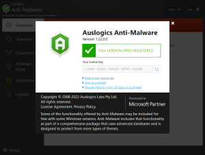 Auslogics Anti-Malware crack