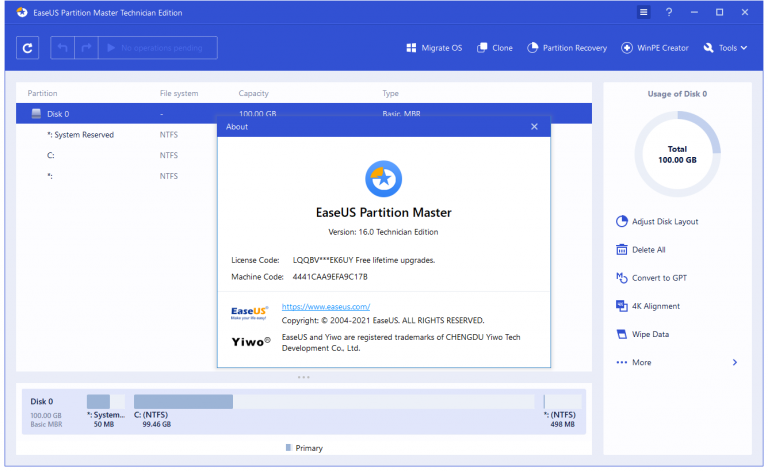 EASEUS Partition Master 17.8.0.20230627 for windows download free