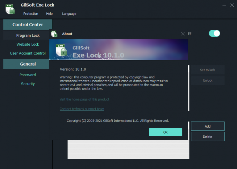 free download GiliSoft Exe Lock 10.8