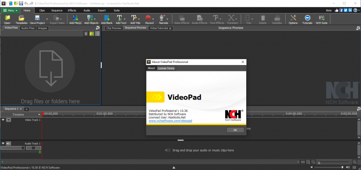 nch videopad video editor pro 4