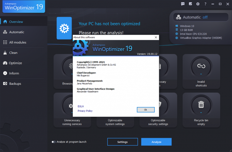 download the new for windows Ashampoo WinOptimizer 26.00.13