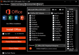 office 2013-2021 c2r install