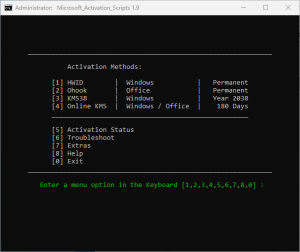 microsoft activation script