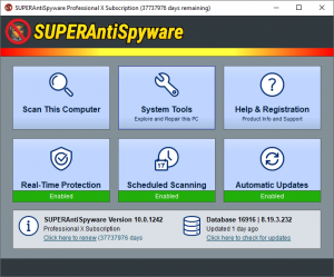 SUPERAntiSpyware Professional