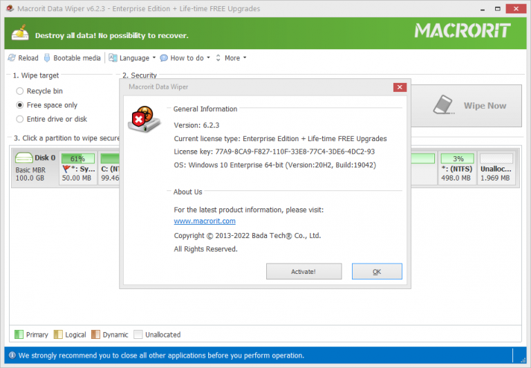 Macrorit Data Wiper 6.9.7 free instal