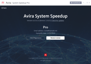 Avira System Speedup Pro crack