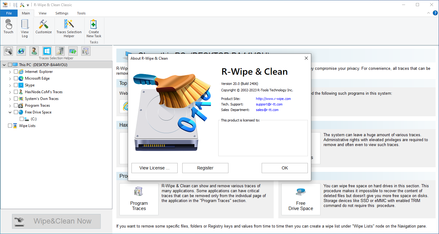 rwipe clean free download