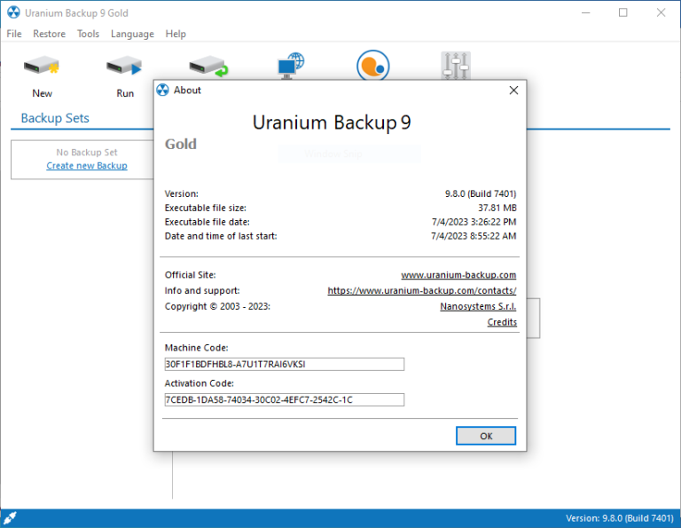 Uranium Backup 9.8.3.7412 instal the last version for mac