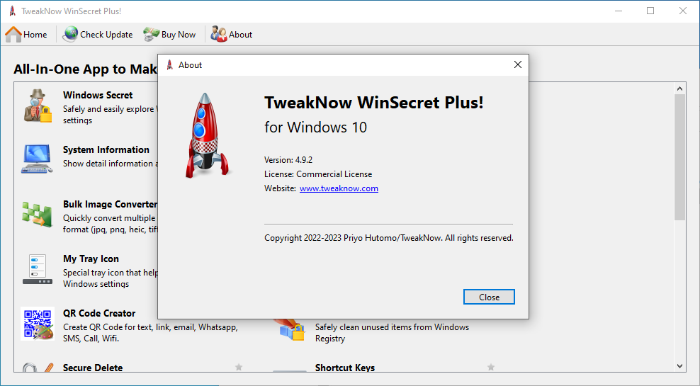 free TweakNow WinSecret Plus! for Windows 11 and 10 4.9.6 for iphone download
