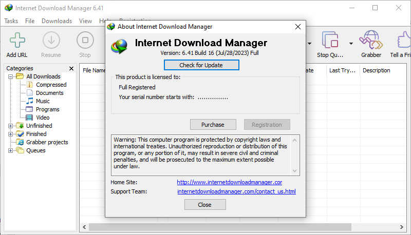  Internet Download Manager v6.41 Build 16