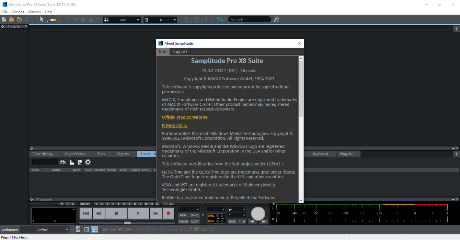 MAGIX Samplitude Pro X8 Suite 19.0.2.23117 for windows download free