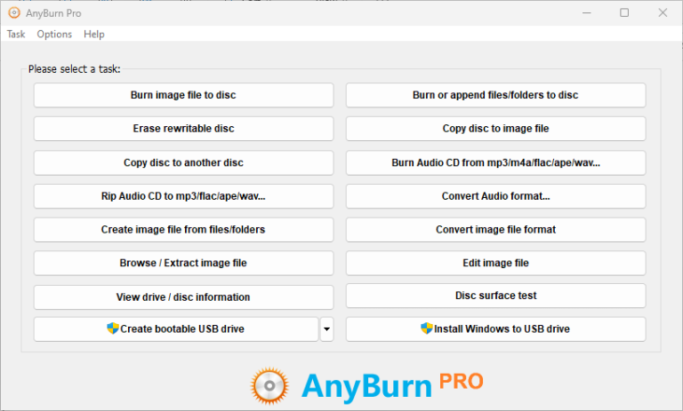 instal the new AnyBurn Pro 5.9