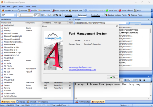 font management4.3.0