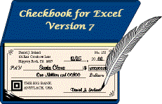 Checkbook For Excel