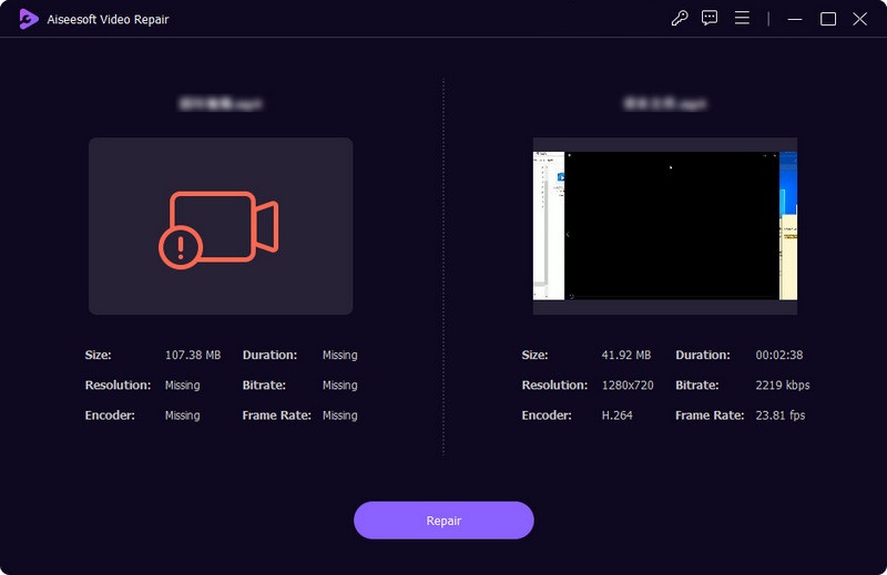Aiseesoft Video Repair1