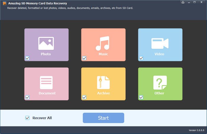 Amazing SD Memory Card Data Recovery1