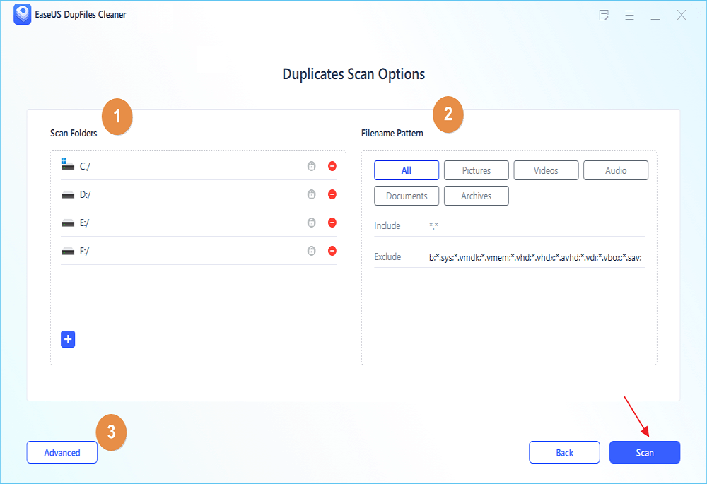 EaseUS DupFiles Cleaner Pro1