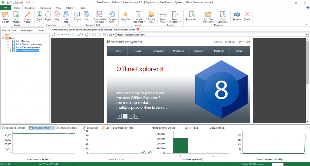 MetaProducts Offline Explorer Enterprise1